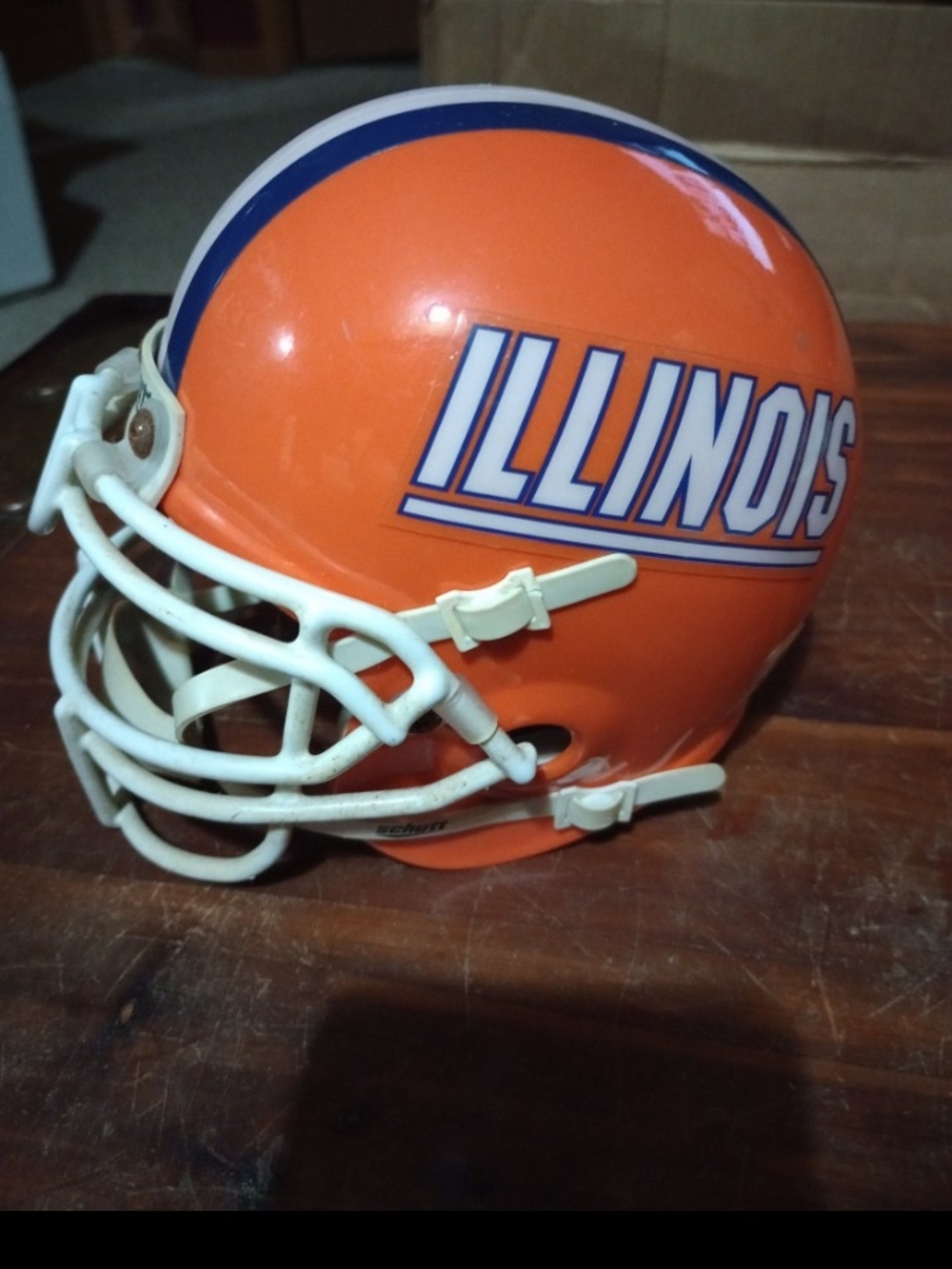 Illinois Orange Football Helmet Replica - Official Team Design